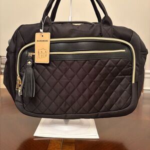 Rainsmore Quilted Black Bag
